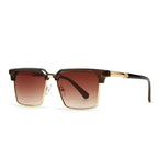 Gafas de sol para hombre con montura cuadrada y protección UV400