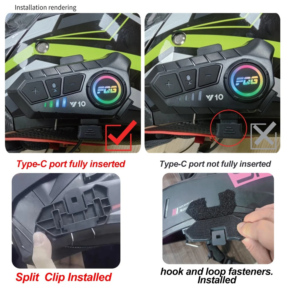 Bluetooth para casco de motocicleta