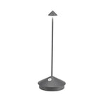 Lámpara de mesa LED inalámbrica blanca y dorada de diseño moderno para salón o terraza