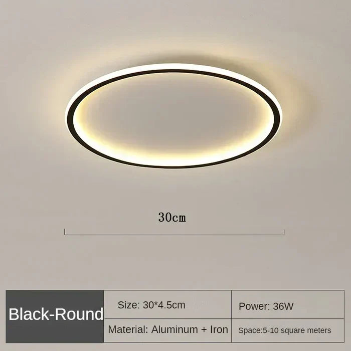 Lámpara de techo redonda de diseño escandinavo, dorada, negra y blanca, 20-50 cm, LED, regulable, de metal y cristal, para salón, dormitorio y comedor
