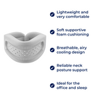 Soporte cervical ligero – Diseño transpirable con acolchado de espuma – Alivio del dolor para la oficina y el sueño