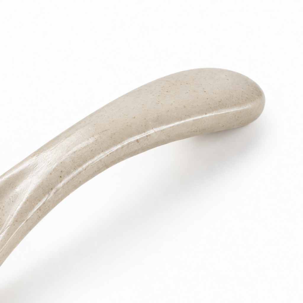 Cuchara ergonómica de cerámica en beige
