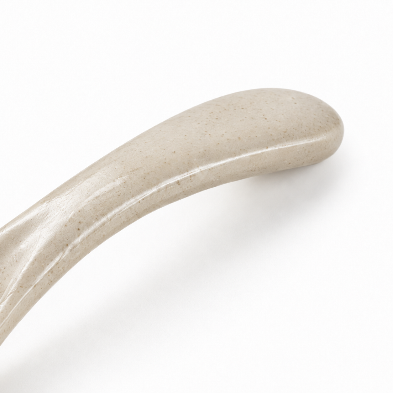Cuchara ergonómica de cerámica en beige