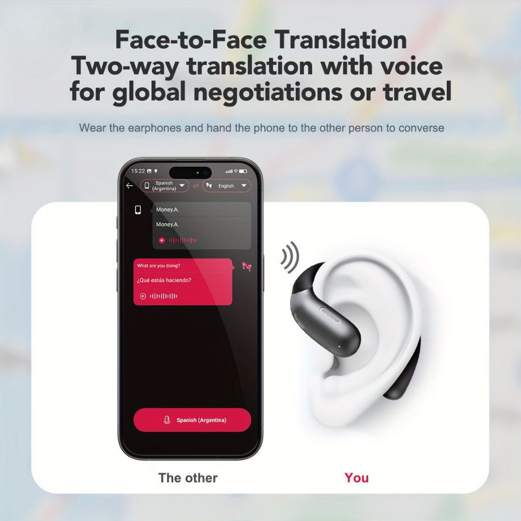 Auriculares inalámbricos inteligentes con traducción mediante IA