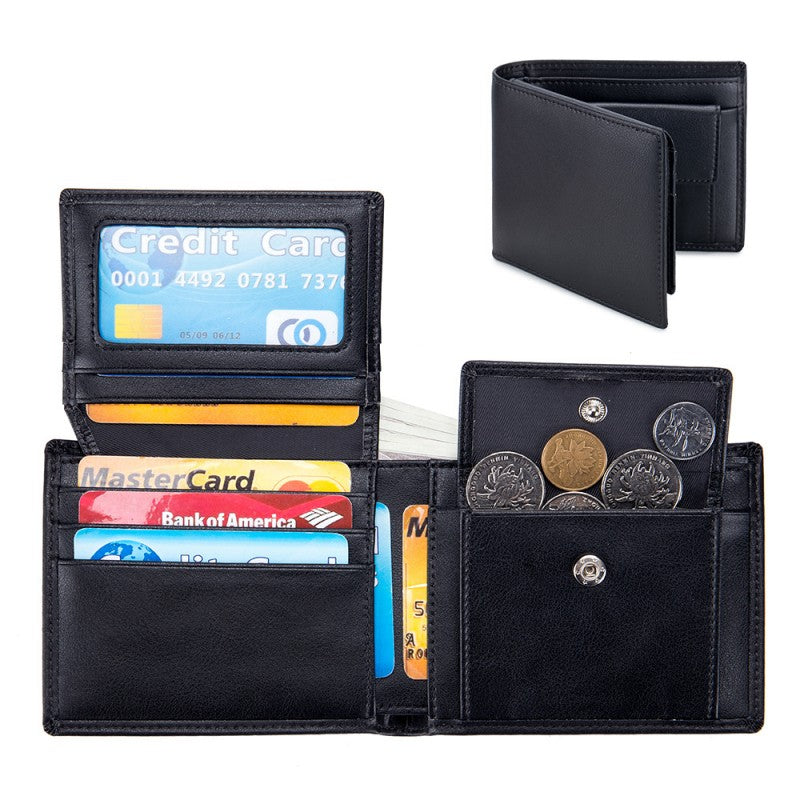 Cartera corta multifuncional para hombre