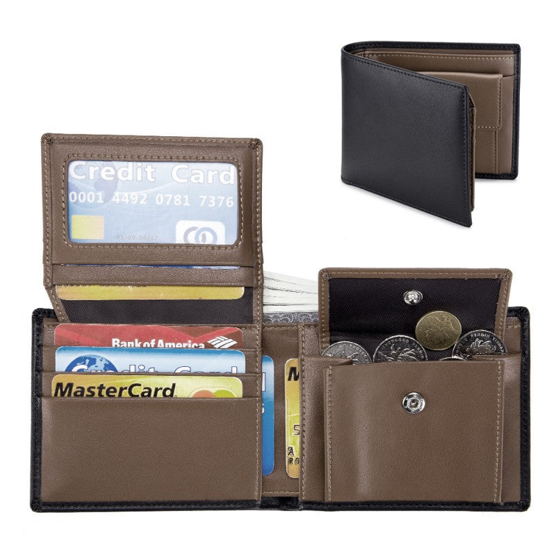 Cartera corta multifuncional para hombre