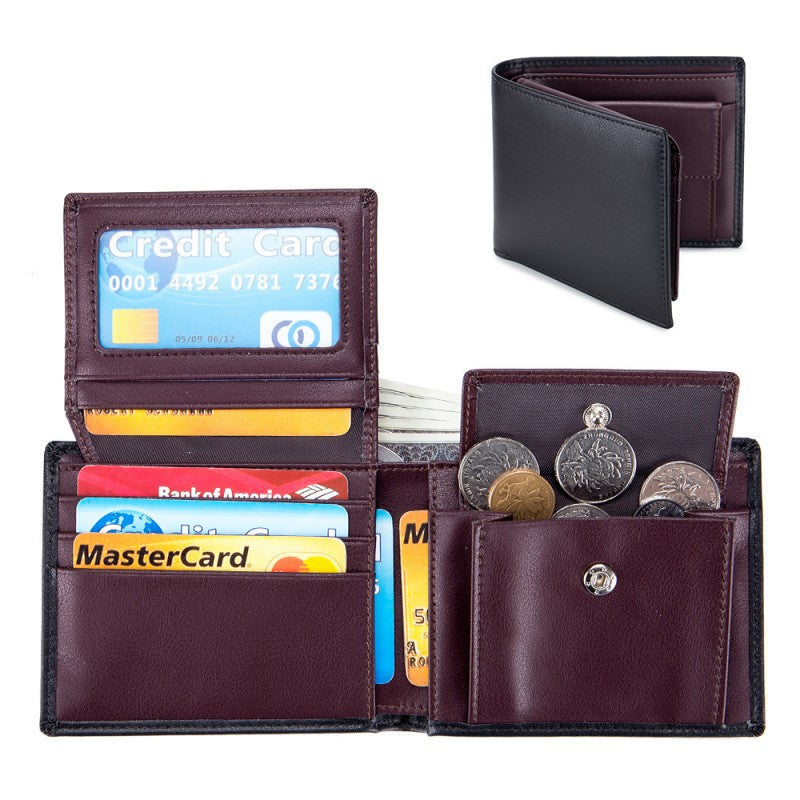 Cartera corta multifuncional para hombre