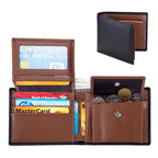 Cartera corta multifuncional para hombre