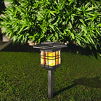 Lámpara de pie solar LED de plástico minimalista moderna con columna para jardín