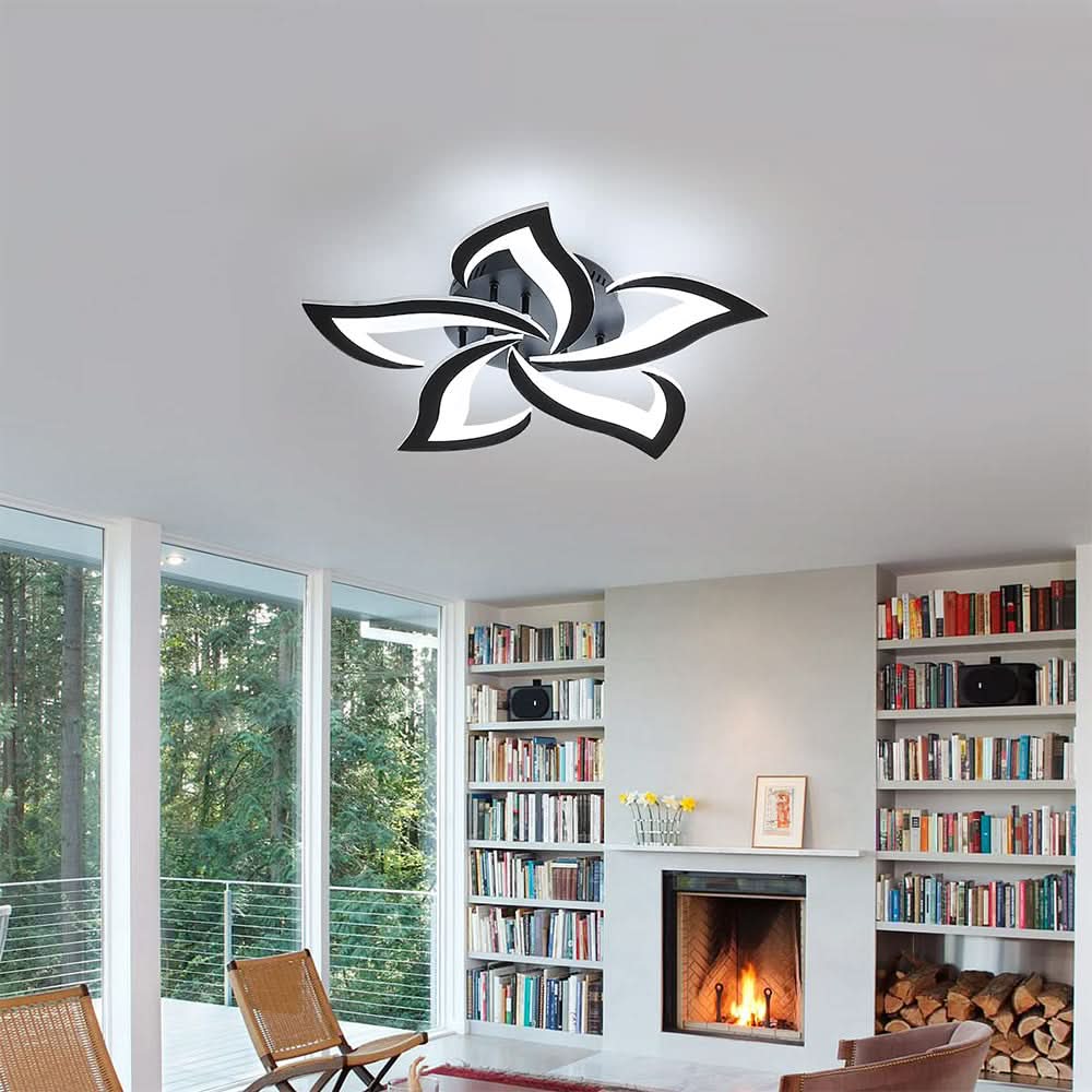 Lámpara de techo LED floral moderna para la decoración del hogar