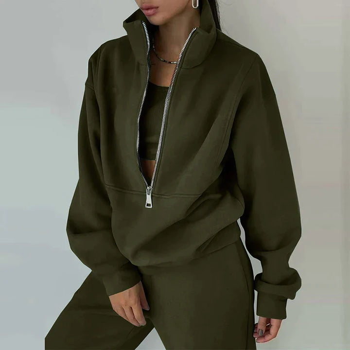 Chándal transpirable para mujer: diseño ajustado, tejido suave, para entrenamientos y ocio.