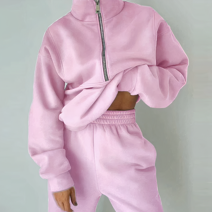 Chándal transpirable para mujer: diseño ajustado, tejido suave, para entrenamientos y ocio.