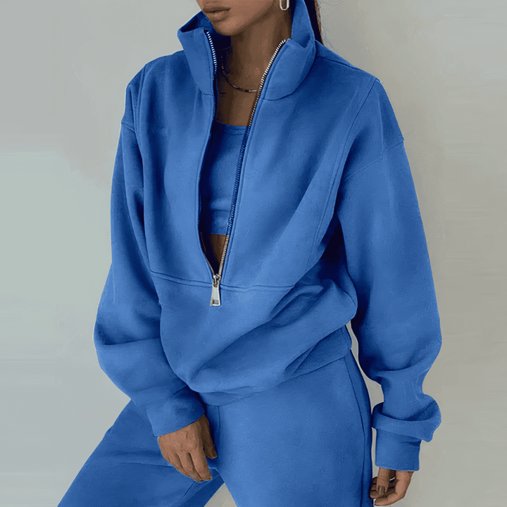Chándal transpirable para mujer: diseño ajustado, tejido suave, para entrenamientos y ocio.