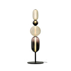 Lámpara de pie de vidrio soplado a mano con racimos de vidrio artísticos – Icono de estilo decorativo con LED integrado – Disponible en dos alturas