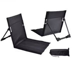 Silla plegable ultraligera para camping: asiento acolchado y comodidad portátil para exteriores.