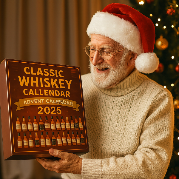 Calendario de adviento de whisky clásico 2025 con 24 licores premium