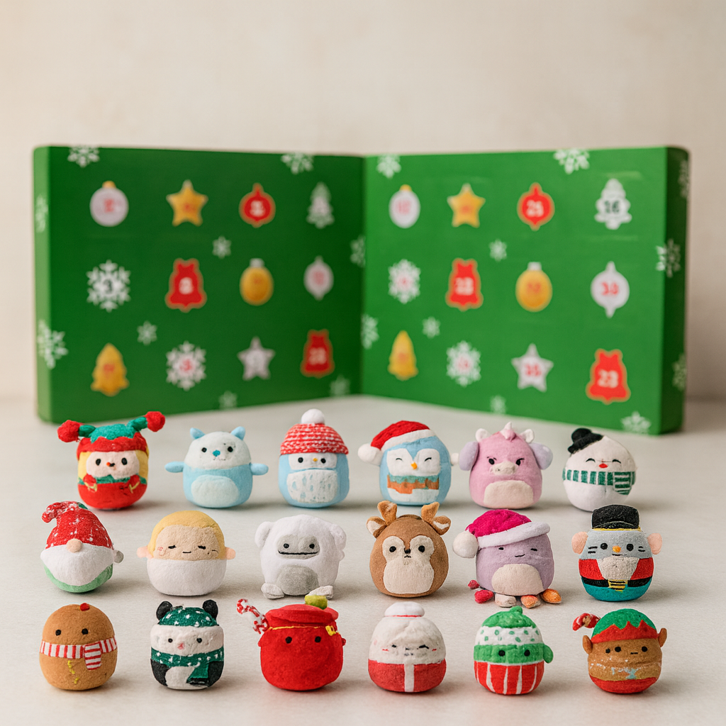 Calendario de adviento navideño relleno de peluches Squishmallows SquishJoy