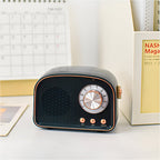 Altavoz Bluetooth retro 3W Diseño vintage Hout Slaapkamer Kantoor Draadloze Luidspreker Jaren 50 Stijl Tafelradio Look