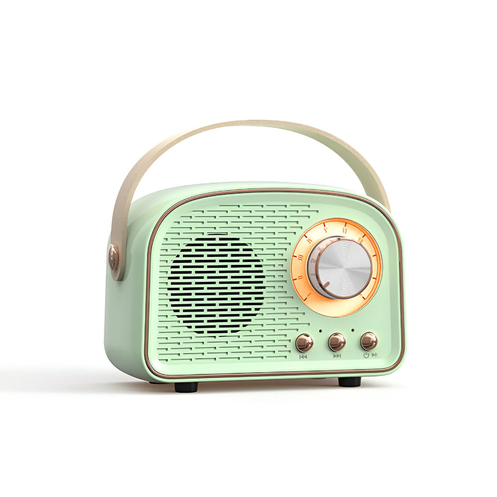 Altavoz Bluetooth retro 3W Diseño vintage Hout Slaapkamer Kantoor Draadloze Luidspreker Jaren 50 Stijl Tafelradio Look
