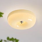 Lámpara de techo Melkglas 32–46 cm | Glazen Bol con acento plateado | Dimbare Plafondverlichting Warm Wit