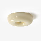 Lámpara de techo Melkglas 32–46 cm | Glazen Bol con acento plateado | Dimbare Plafondverlichting Warm Wit
