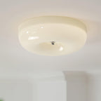 Lámpara de techo Melkglas 32–46 cm | Glazen Bol con acento plateado | Dimbare Plafondverlichting Warm Wit