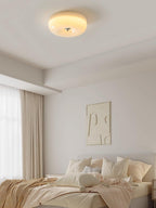 Lámpara de techo Melkglas 32–46 cm | Glazen Bol con acento plateado | Dimbare Plafondverlichting Warm Wit