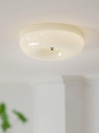 Lámpara de techo Melkglas 32–46 cm | Glazen Bol con acento plateado | Dimbare Plafondverlichting Warm Wit