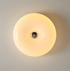 Lámpara de techo Melkglas 32–46 cm | Glazen Bol con acento plateado | Dimbare Plafondverlichting Warm Wit