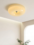 Lámpara de techo Melkglas 32–46 cm | Glazen Bol con acento plateado | Dimbare Plafondverlichting Warm Wit