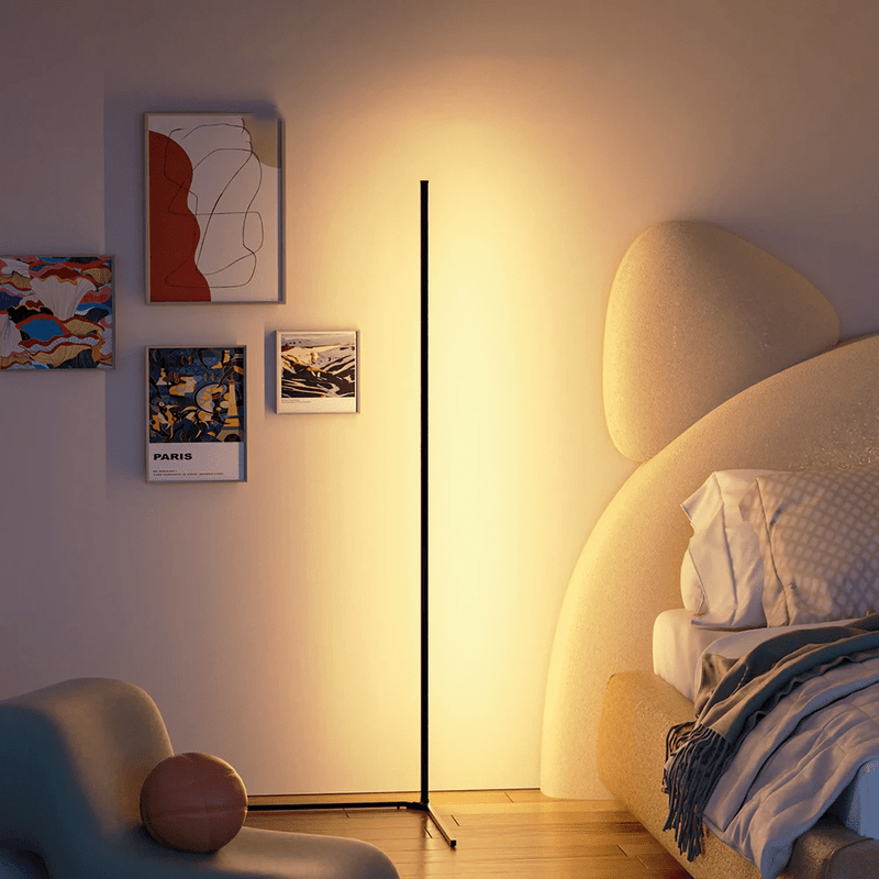 Lámpara de pie LED inteligente | Diseño minimalista de aluminio