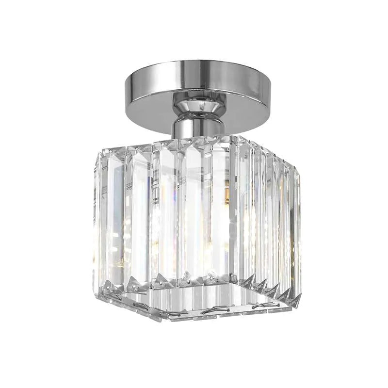 Lámpara de techo Kristal Zwart Zilver Goud E27 Opbouw Modern Hal Woonkamer