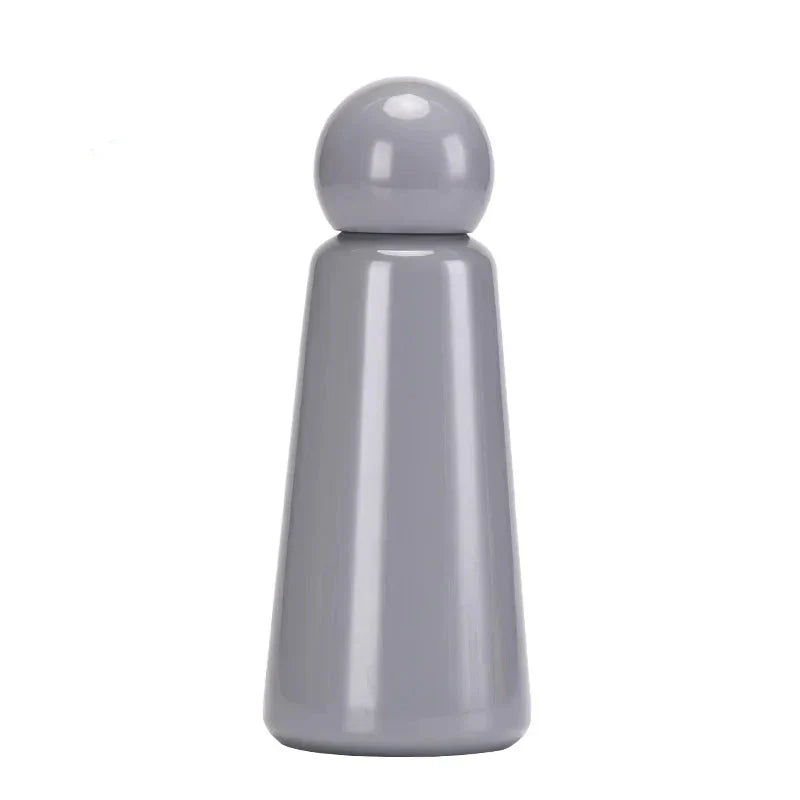 Botella térmica de 500 ml de acero inoxidable, doble pared, diseño bicolor, botella para beber, botella de agua, botella deportiva a prueba de fugas