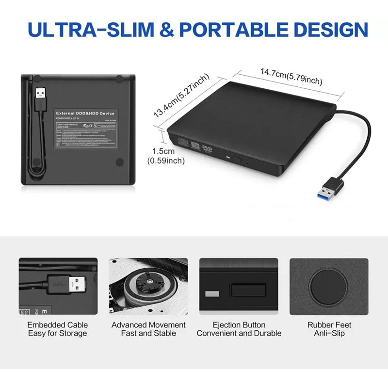 Unidad de CD externa USB