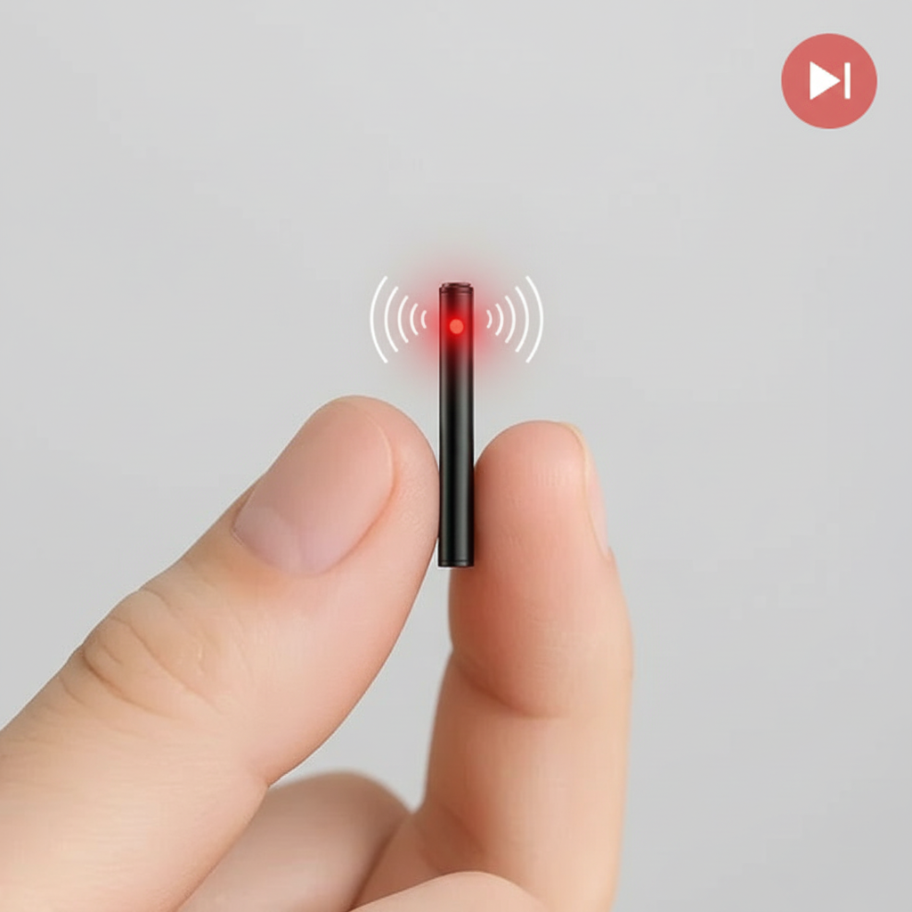 Grabadora de voz miniatura NovaNote discreta para grabación sigilosa y activación por voz