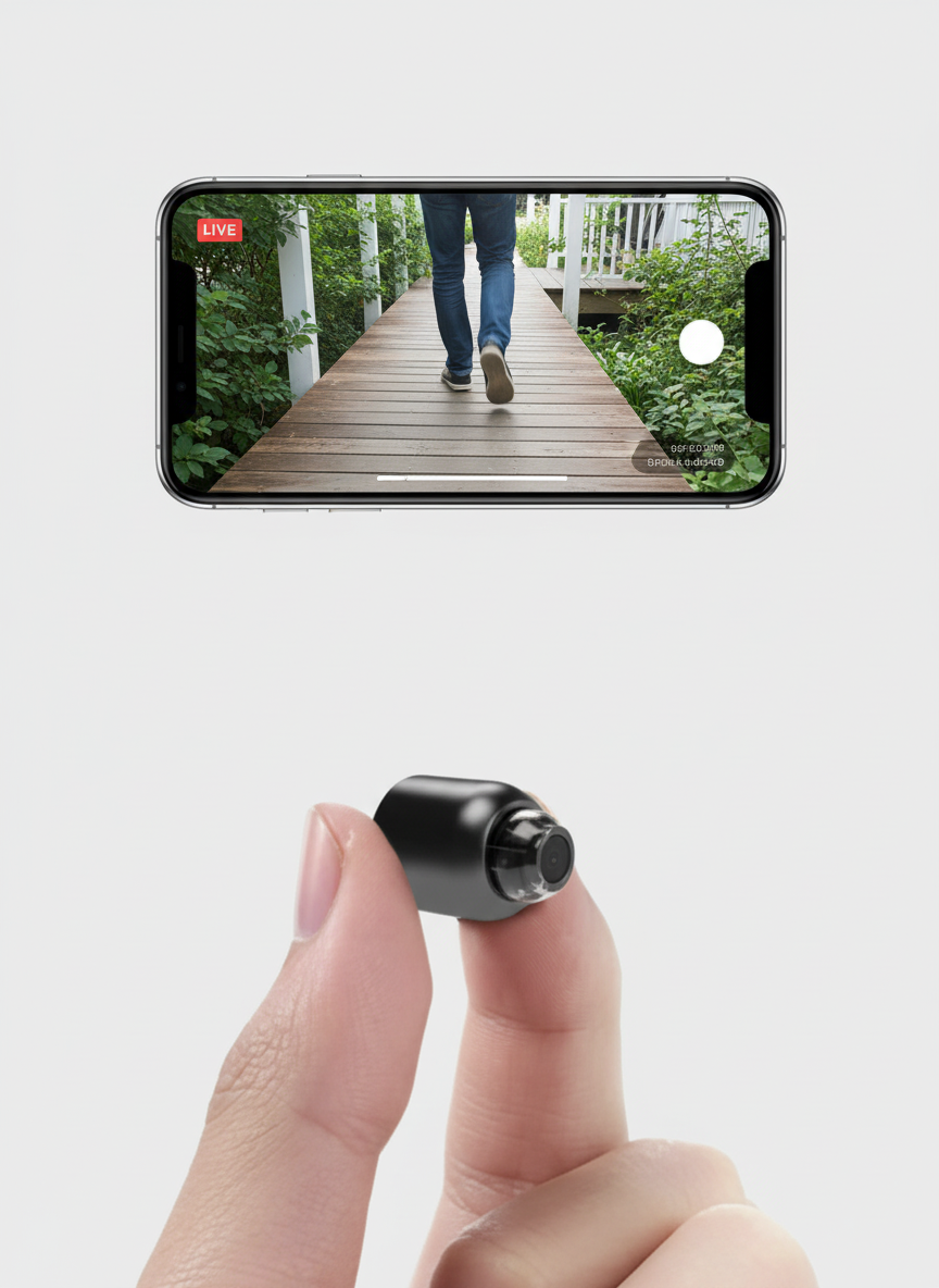 NovaGuard Paquete de 2 minicámaras de seguridad WiFi 1080P HD con visión nocturna de gran angular de 140 grados