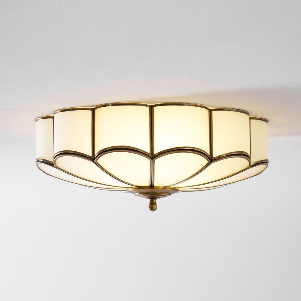 Lámpara de techo empotrada VKL-1005 — Embellecedor de vidrio en forma de flor