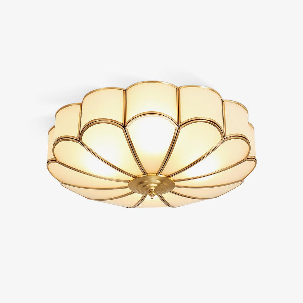 Lámpara de techo empotrada VKL-1005 — Embellecedor de vidrio en forma de flor