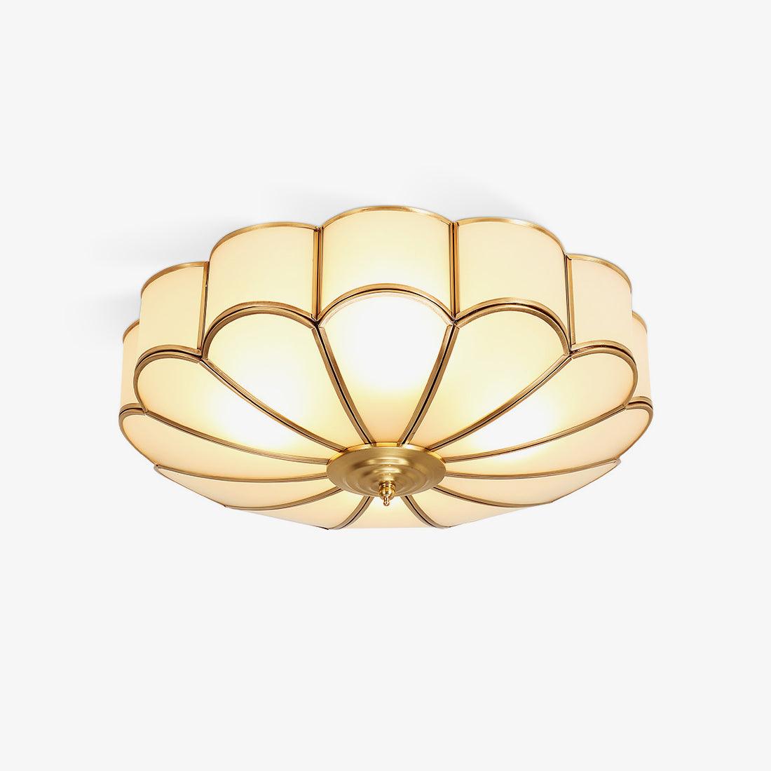 Lámpara de techo empotrada VKL-1005 — Embellecedor de vidrio en forma de flor