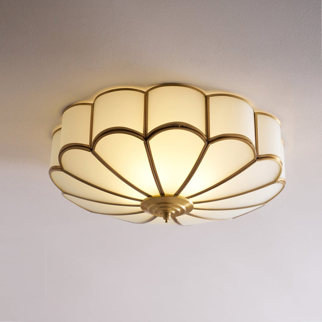 Lámpara de techo empotrada VKL-1005 — Embellecedor de vidrio en forma de flor