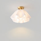 Lámpara de techo Modern Gevouwen Design Acryl Koper E27 LED Woonkamer