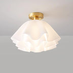 Lámpara de techo Modern Gevouwen Design Acryl Koper E27 LED Woonkamer