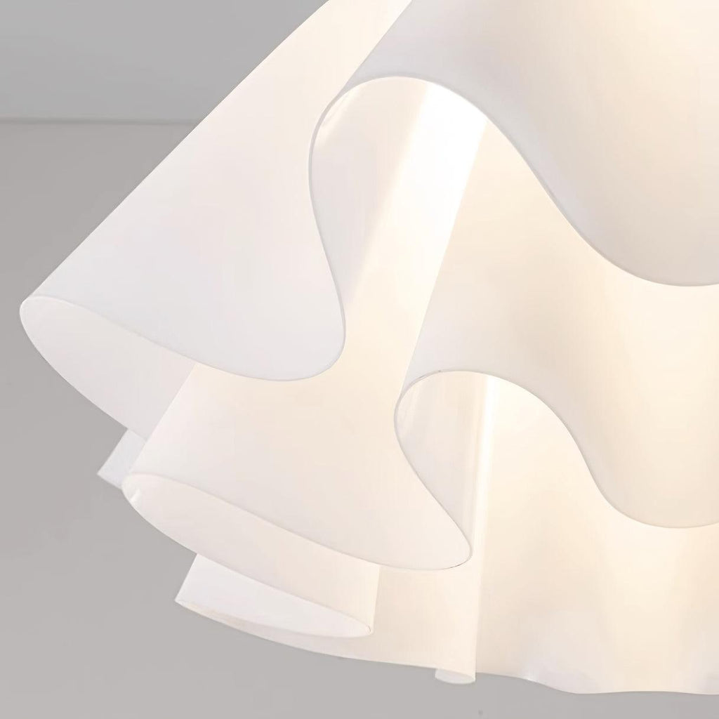 Lámpara de techo Modern Gevouwen Design Acryl Koper E27 LED Woonkamer