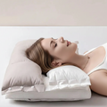 Almohada cervical ergonómica ajustable unisex con doble capa para viajes