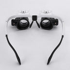 Gafas lupa profesionales con luz LED y 3 niveles de aumento