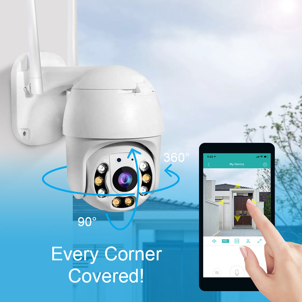 SecureView 360 – Cámara de seguridad inalámbrica con cobertura de 360°