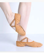 Zapatillas de ballet para mujer que brindan soporte y favorecen la figura - Malla con suela dividida