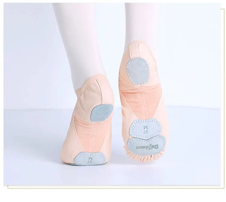 Zapatillas de ballet para mujer que brindan soporte y favorecen la figura - Malla con suela dividida