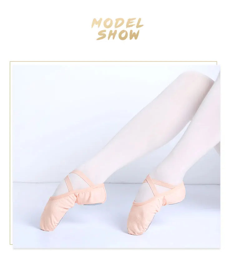 Zapatillas de ballet para mujer que brindan soporte y favorecen la figura - Malla con suela dividida