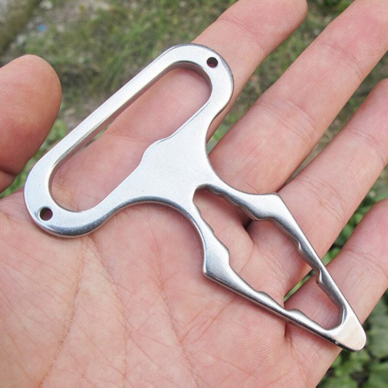 Llave multifuncional de acero inoxidable para camping